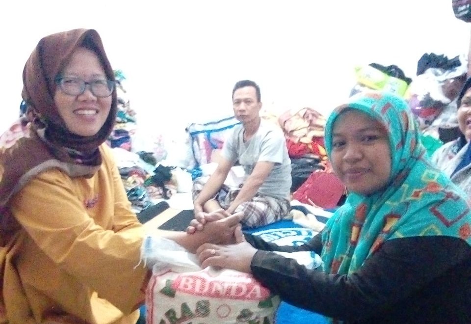 kebakaran, sinergi pelayanan masyarakat, bantuan beras