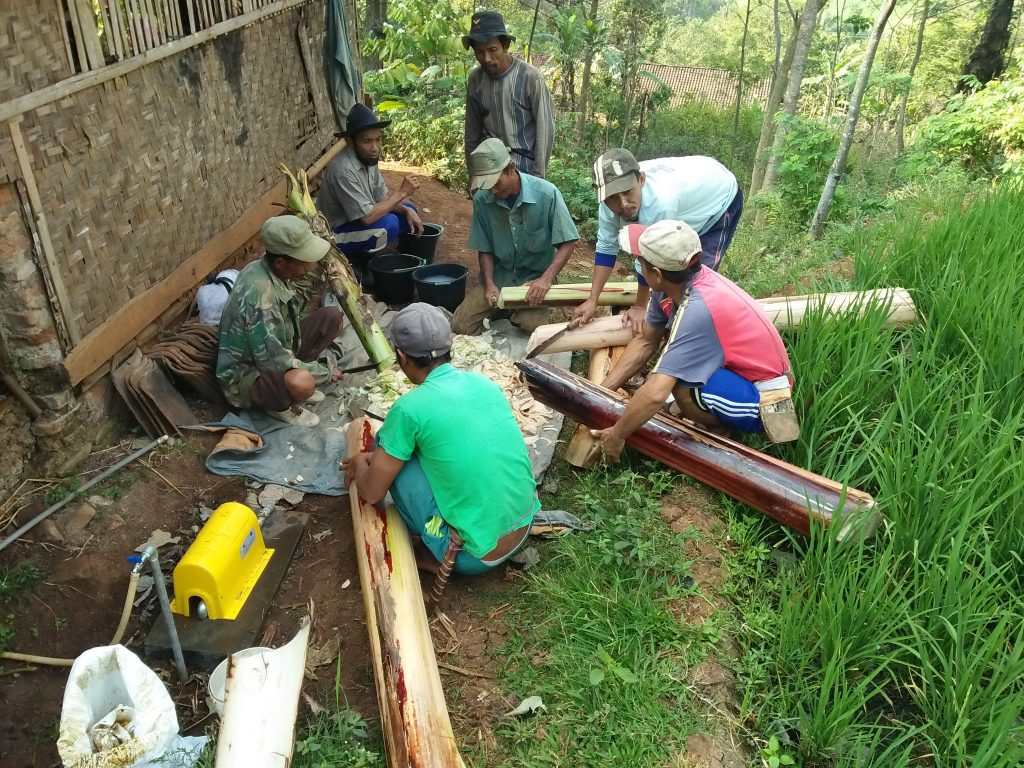 lumbung desa, ciwangi, garut, petani, pupuk organik