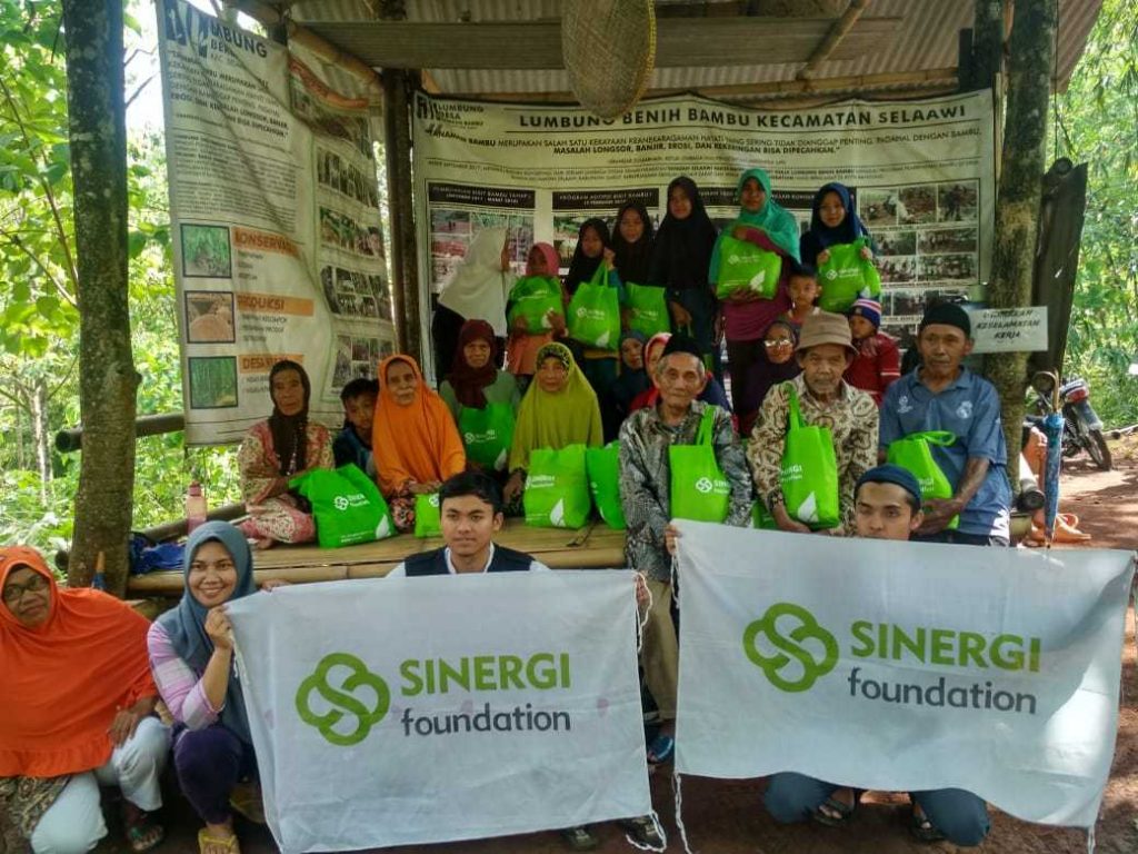 sinergi zakat, zakat, selaawi, lumbung bambu, jompo, anak yatim