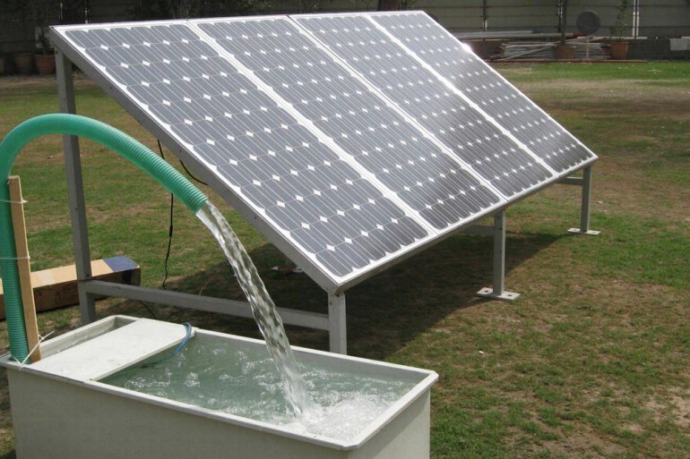 wakaf sumur, sumur wakaf, solar cell
