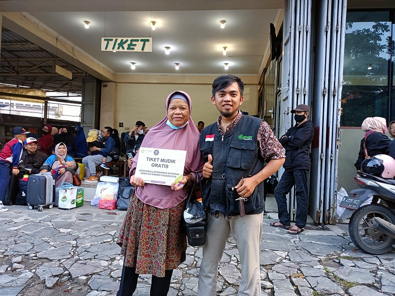sinergi foundation, tiket mudik gratis